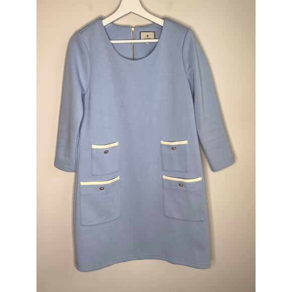 Tuckernuck Francoise Mod Mini Dress Light Blue Women's Size Small - Picture 2 of 8